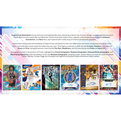 2025/26 Topps Finest Basketball Hobby 8 Box Case