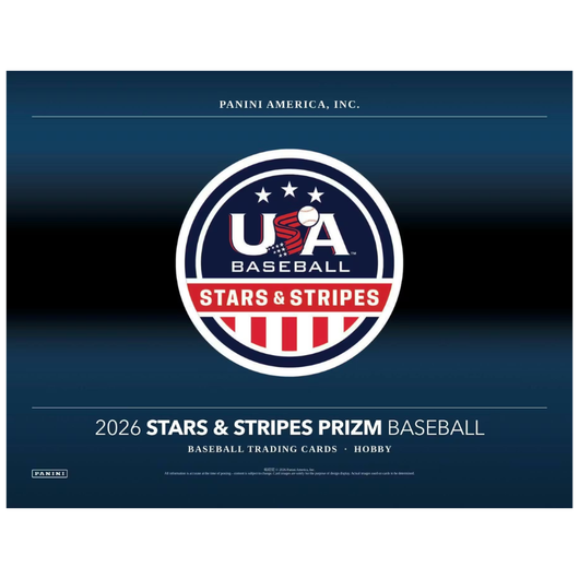 2026 Panini USA Stars & Stripes Prizm Baseball Hobby 12 Box Case