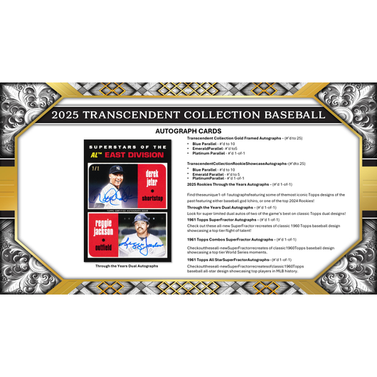 2025 Topps Transcendent Collection Baseball Hobby Case