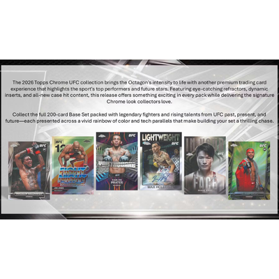 2026 Topps Chrome UFC Hobby Box