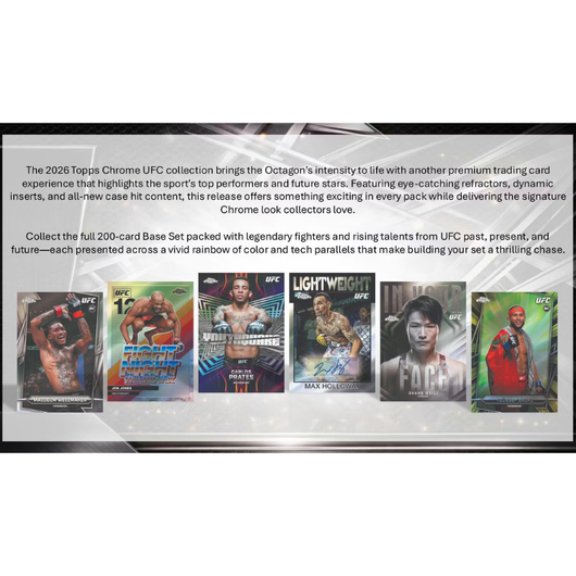 2026 Topps Chrome UFC Hobby Box