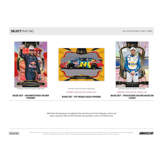 2026 Panini Select Racing Hobby 12 Box Case