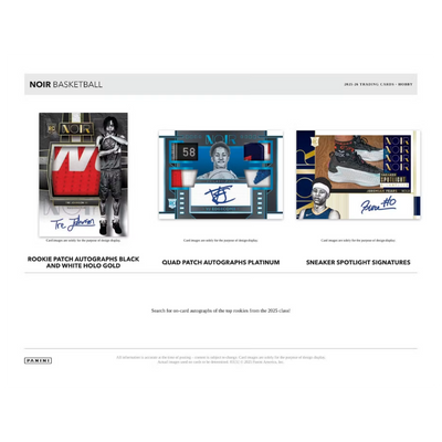 2025/26 Panini Noir Basketball Hobby Box