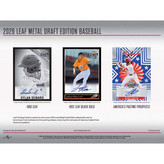 2026 Leaf Metal Draft Baseball Jumbo Box