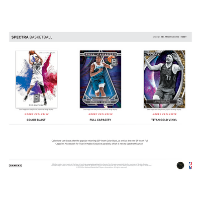 2023/24 Panini Spectra Basketball Hobby 8 Box Case