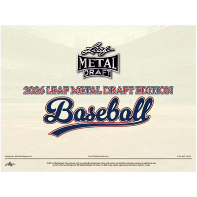 2026 Leaf Metal Draft Baseball Jumbo Box