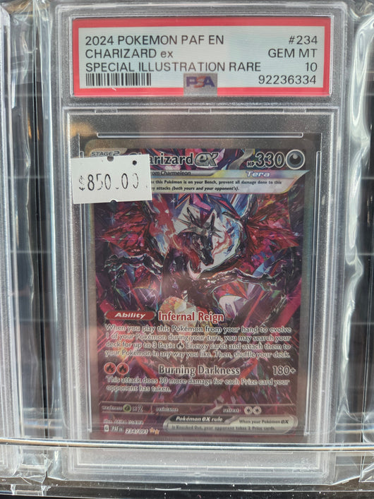 2024 POKEMON PAF EN-PALDEAN FATES #234 CHARIZARD ex SPECIAL ILLUSTRATION RARE psa 10
