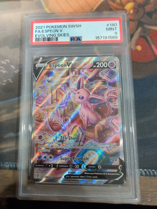 Pokemon: PSA 9 Espeon V ALT Evolving Skies
