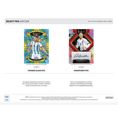 2022/23 Panini Select FIFA Soccer Hobby 12 Box Case