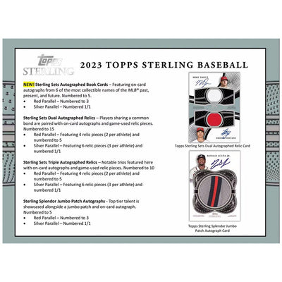 2023 Topps Sterling Baseball Hobby 4 Box Case